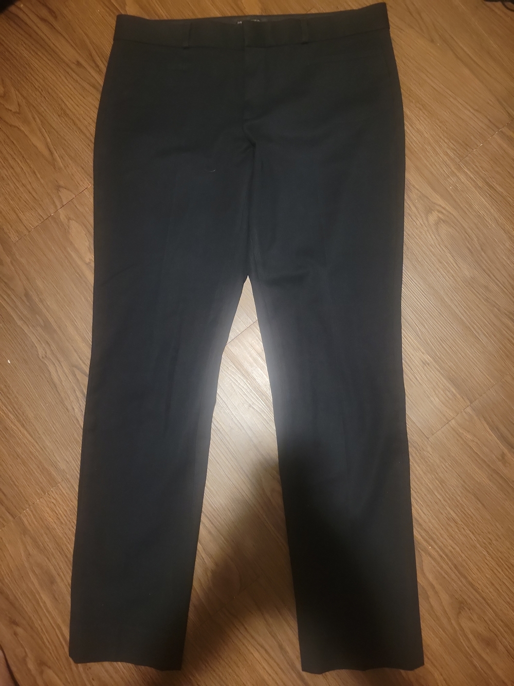 Womens Banana Republic Size 10L Sloan Ankle Pants In Black Stretch